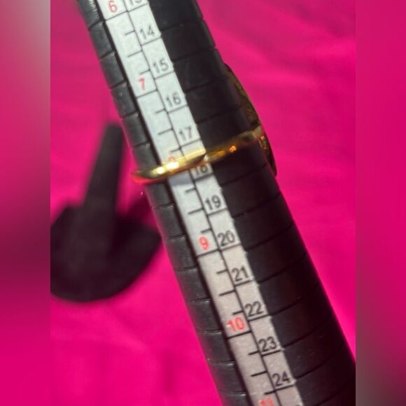 Open Fashion Gold Stackable Women’s Ring 18K Gold Plated Open Stacking Size 8 - Picture 6 of 6